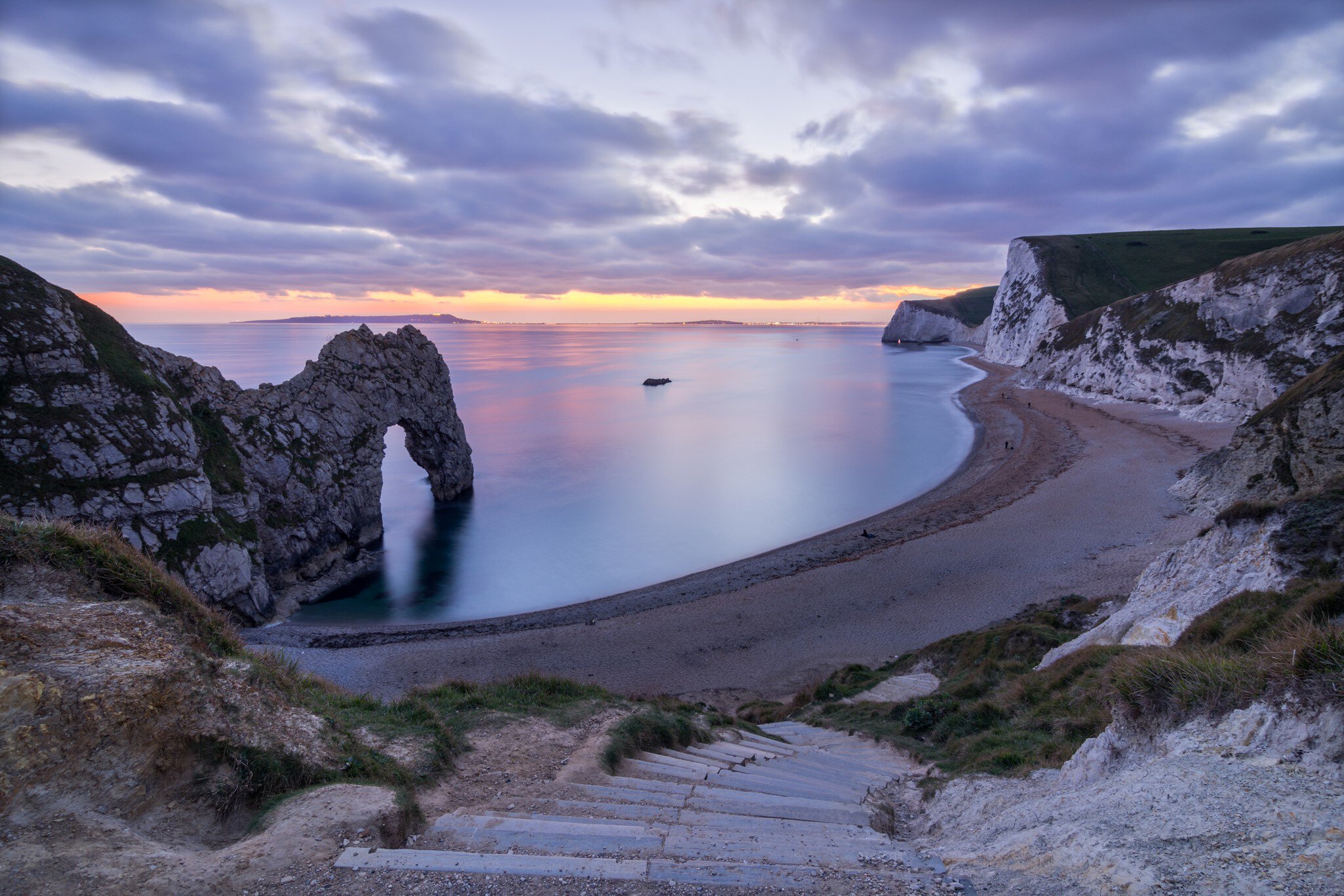 Durdle Door at sunset