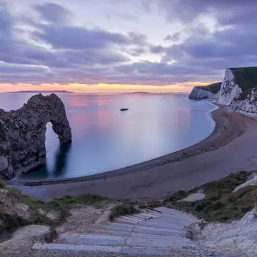 Durdle Door at sunset