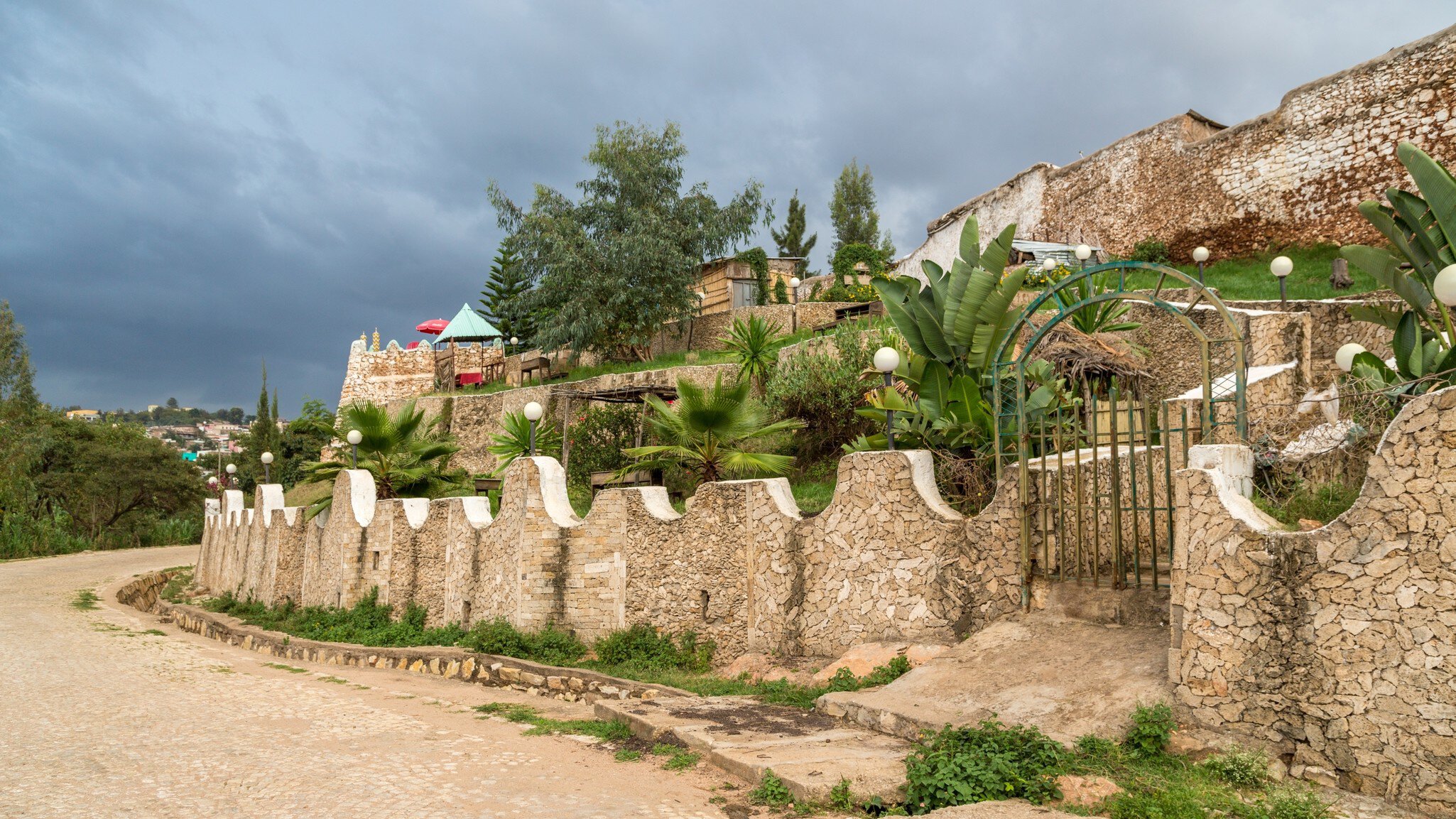 The walls of the fortified historic city Jugol, Ethiopia
