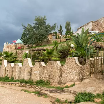 The walls of the fortified historic city Jugol, Ethiopia