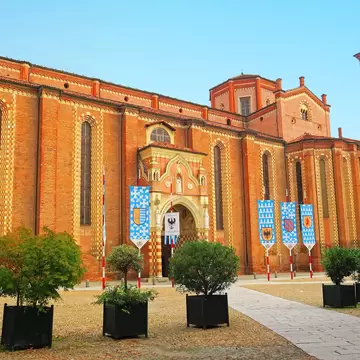 Asti,Italy,6 october 2019.Asti Cathedral is dedicated to the Assumption of the Blessed Virgin Mary,82m long and 24m in height and width, is one of the largest churches in Piedmont, the highest expression of Gothic architecture of the region