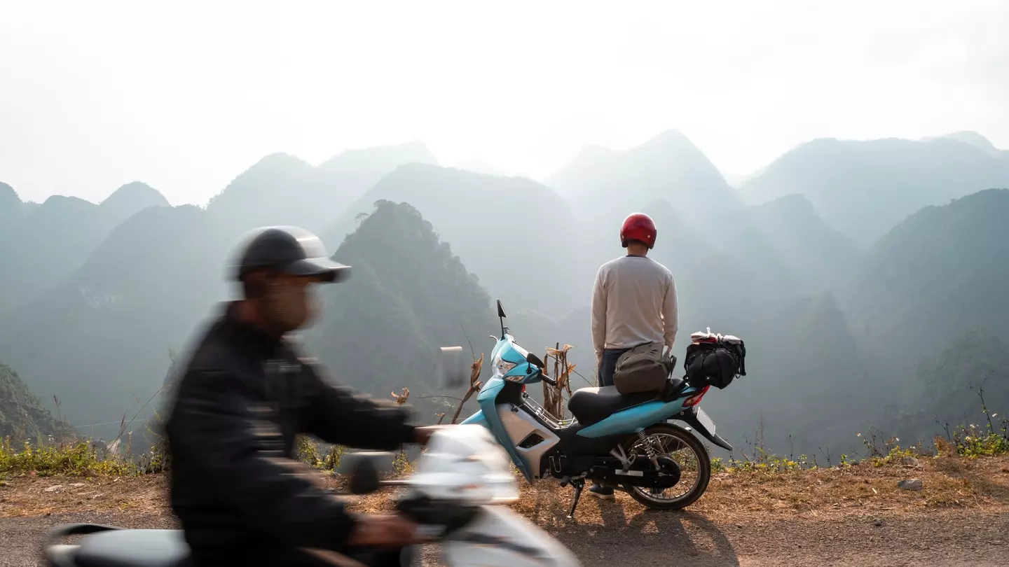 Motorcylists on a road