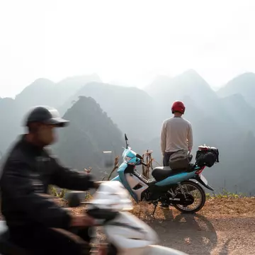 Motorcylists on a road