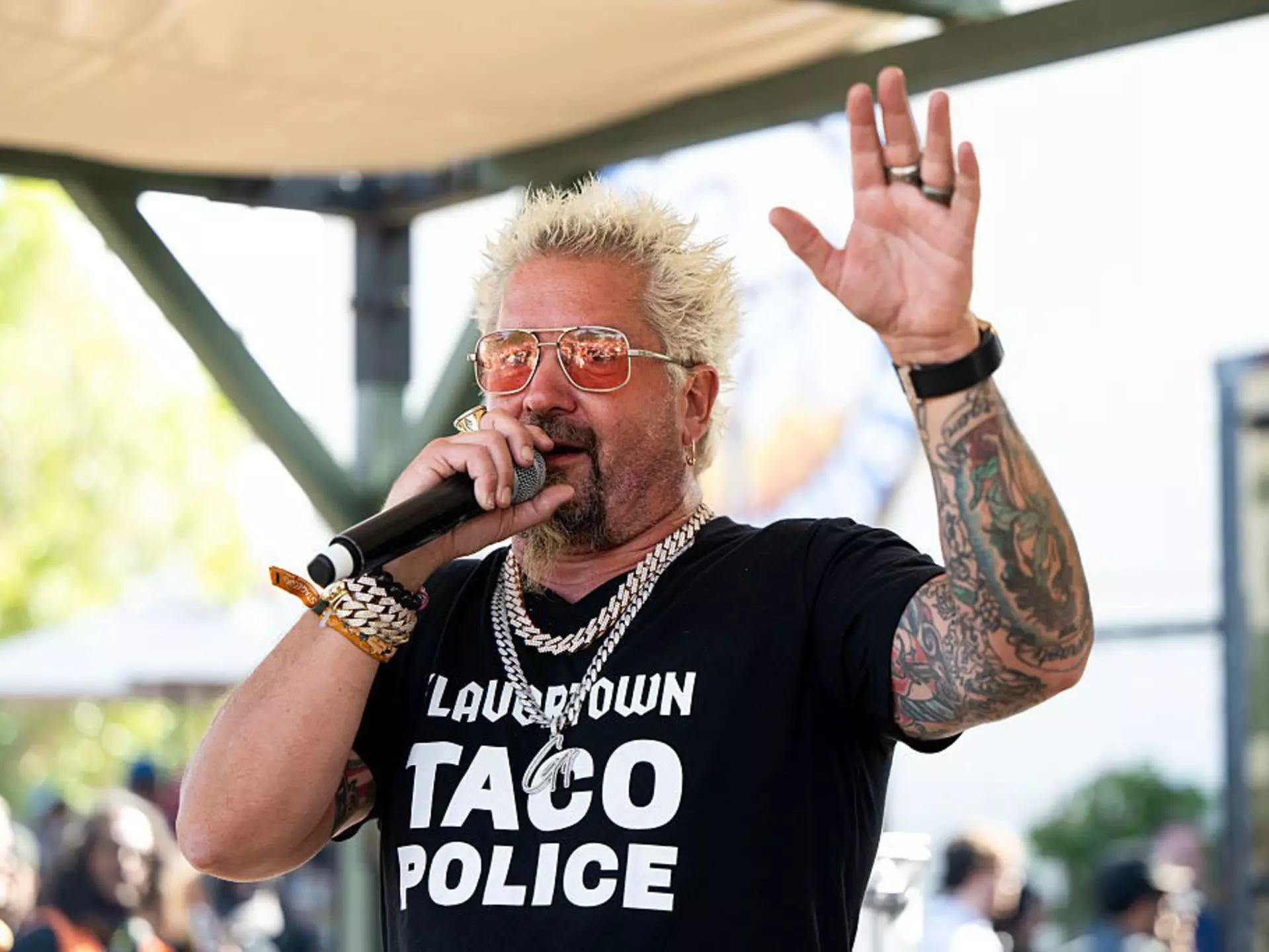 Guy Fieri, the mayor of Flavortown himself. Scott Dudelson/Getty Images