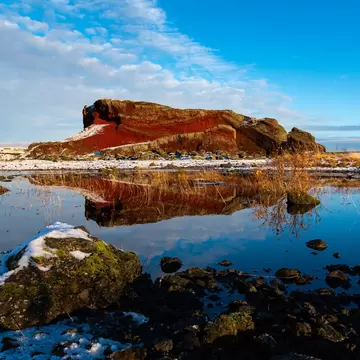 Artificial craters, Rauðhólar, are located in Leitahraun. The part of the lava near Rauðhólar is called Elliðaárhraun and is located in the Heiðmörk nature reserve. Located near Reykjavík, Iceland, License Type: media, Download Time: 2026-06-29T20:11:08.000Z, User: LP_NZhan, Editorial: false, purchase_order: 65050 - Digital Destinations and Articles, job: App Content, client: Lonely Planet App, other: Nadine Zhan 