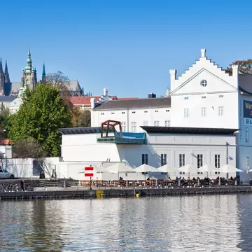 Sova wattermill on Kampa island, UNESCO protected, gallery of Modern art, founded by Meda Mladkova. Prague, Czech Republic. 