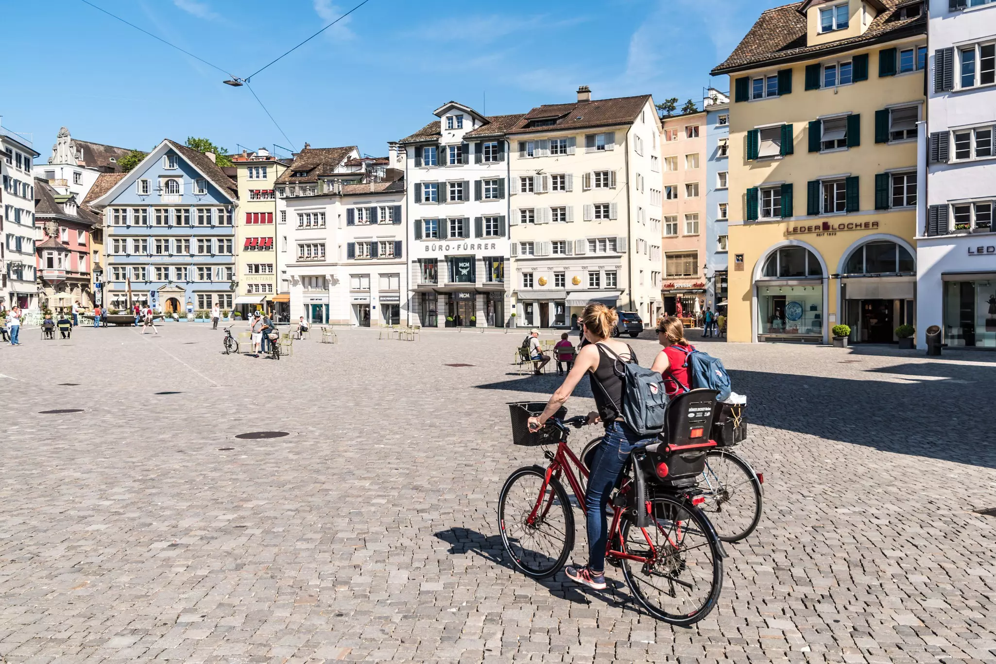 Get around Zürich on a bicycle or go for a ride out of town along the Limmat River © Getty Images