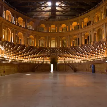 Parma, Italy - August 14, 2021: Teatro Farnese in the Palazzo della Pilotta, Parma, Italy.; Shutterstock ID 2137288491; purchase_order: 65050; job: poi; client: ; other: