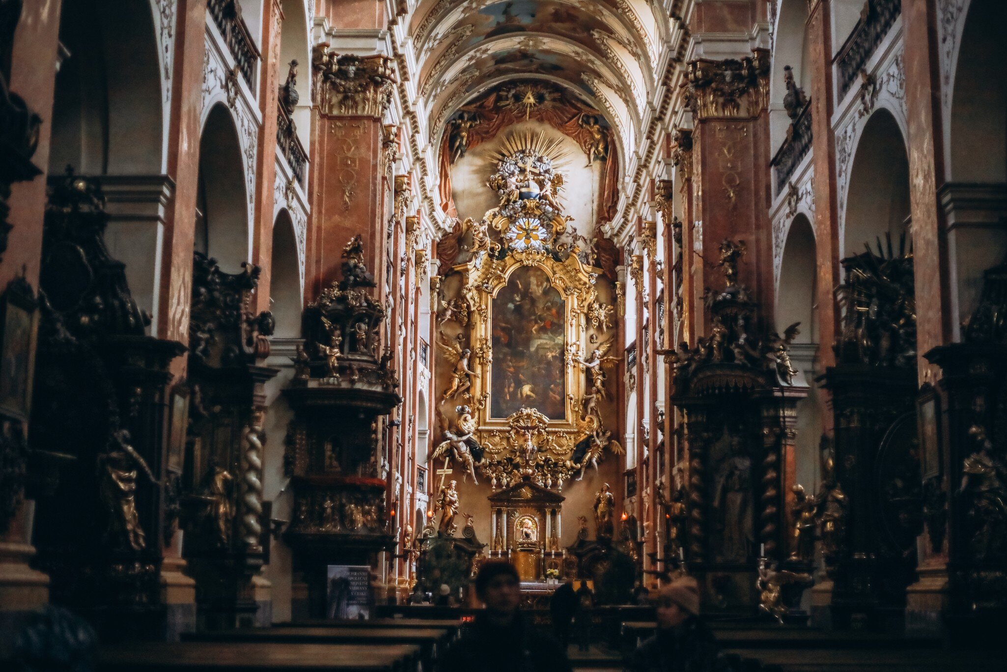 The Basilica of St. James in the Old Town, famous for the Madonna Pietatis and Count Vratislav of Mitrovice's tomb. Prague, Czech Republic. 