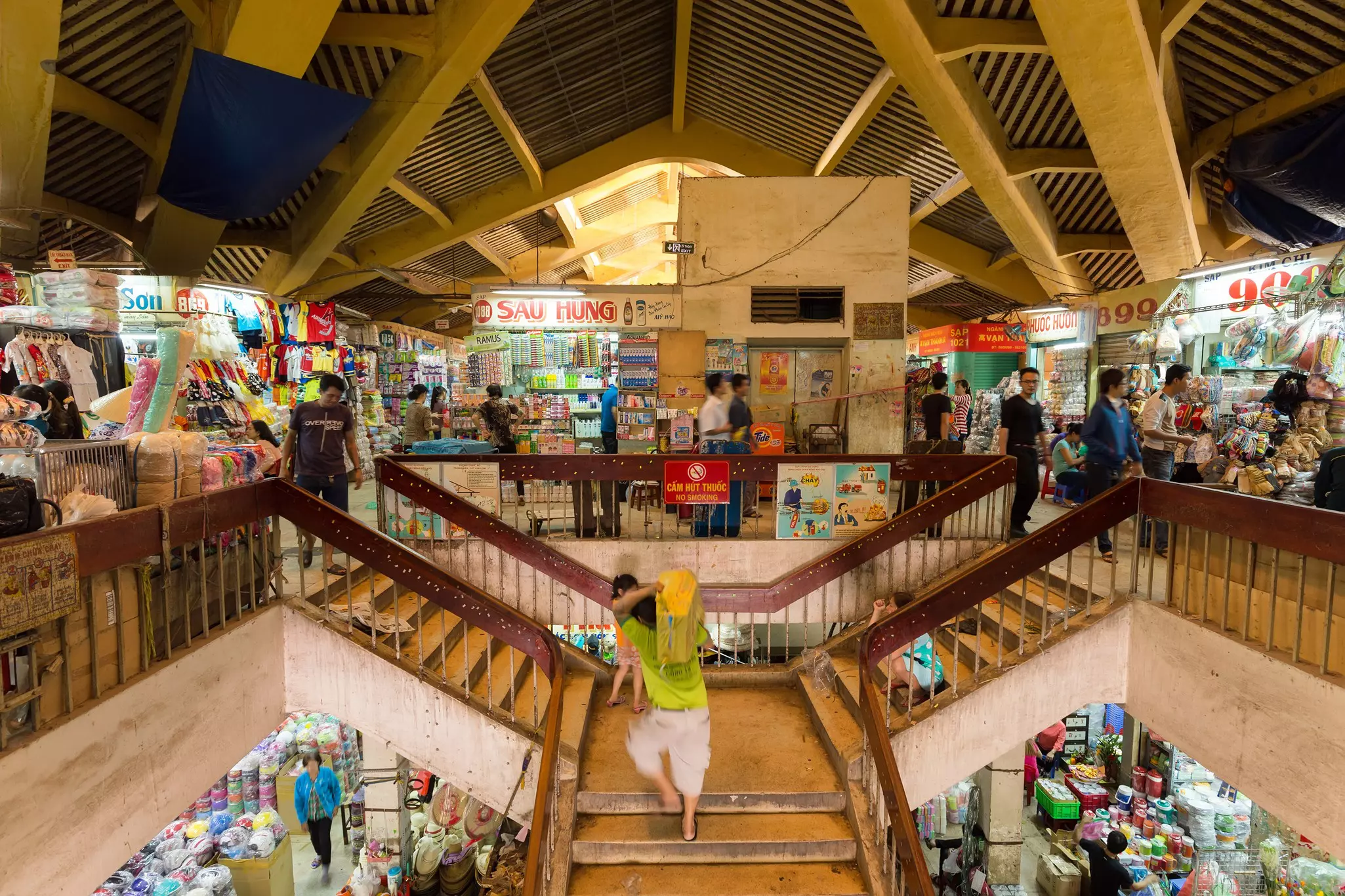 HO CHI MINH VILLE, VIETNAM, FEBRUARY 26, 2015 : View inside the old traditional market of Cho Binh Tay in the Chinatown district of Ho Chi Minh Ville, (Saigon), Vietnam., License Type: media, Download Time: 2025-07-01T02:03:38.000Z, User: rhylton_redventures, Editorial: true, purchase_order: 65050 - Digital Destinations and Articles, job: Lonely Planet, client: wip, other: Rhianydd Hylton