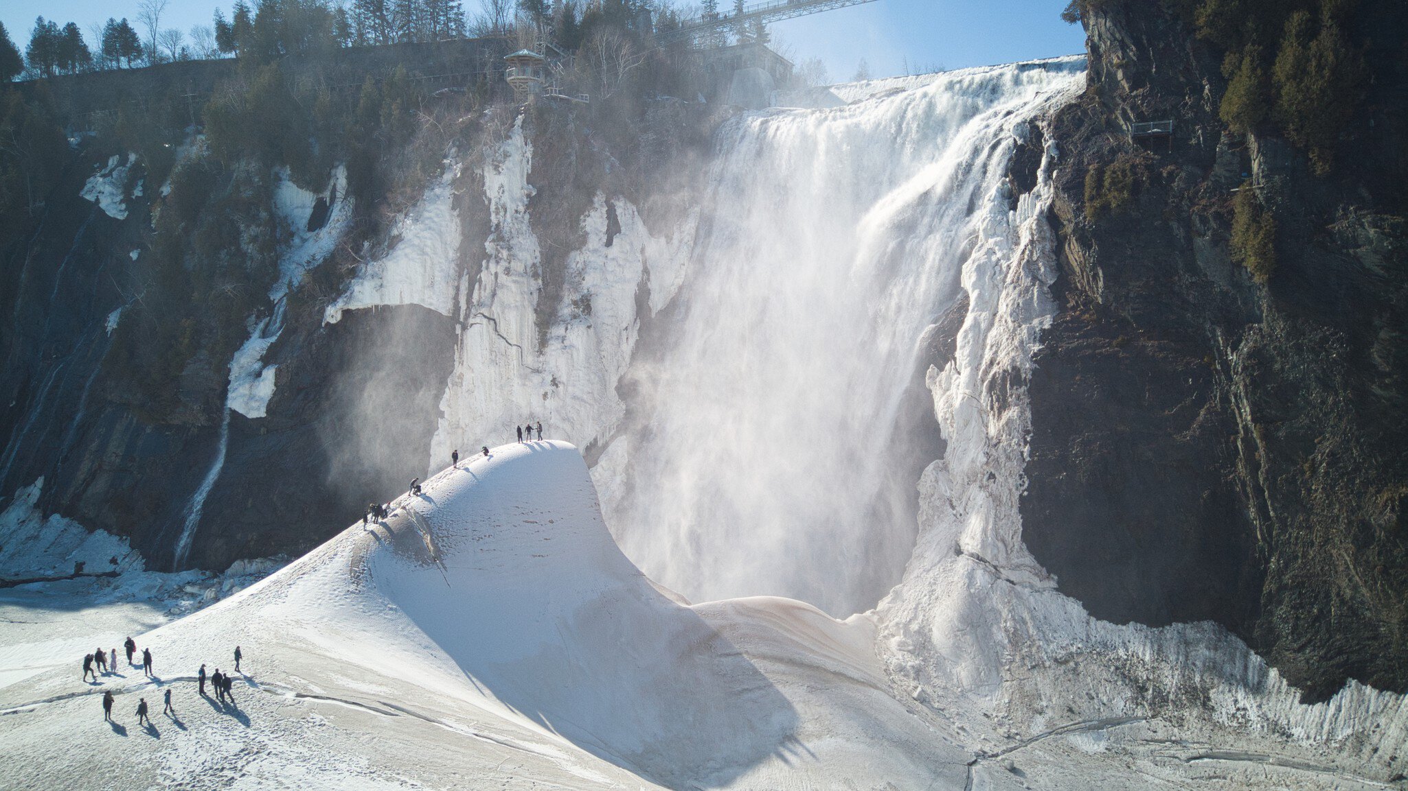 Montmorency Falls Quebec City Winter Sugar Loaf, Canada, License Type: media, Download Time: 2026-05-18T20:24:19.000Z, User: LP_NZhan, Editorial: false, purchase_order: 65050 - Digital Destinations and Articles, job: App Content, client: Lonely Planet App, other: Nadine Zhan