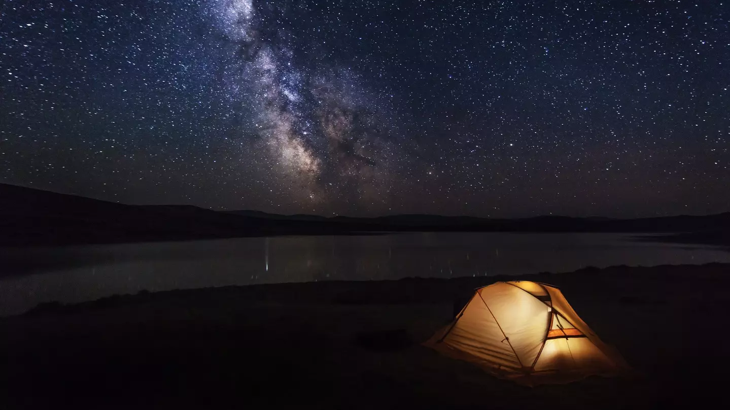 A tent under the stars in Ol Pejeta Conservancy, Kenya.