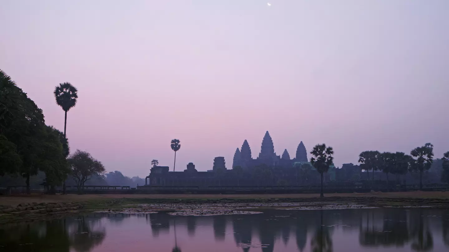 Angkor Wat at sunrise.