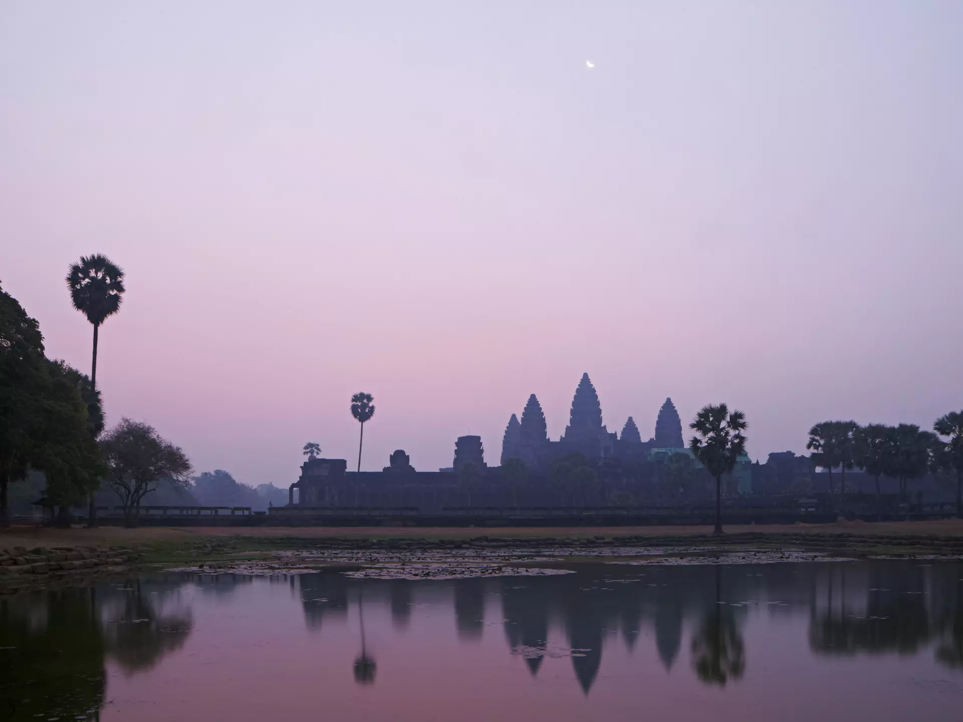 Angkor Wat at sunrise.