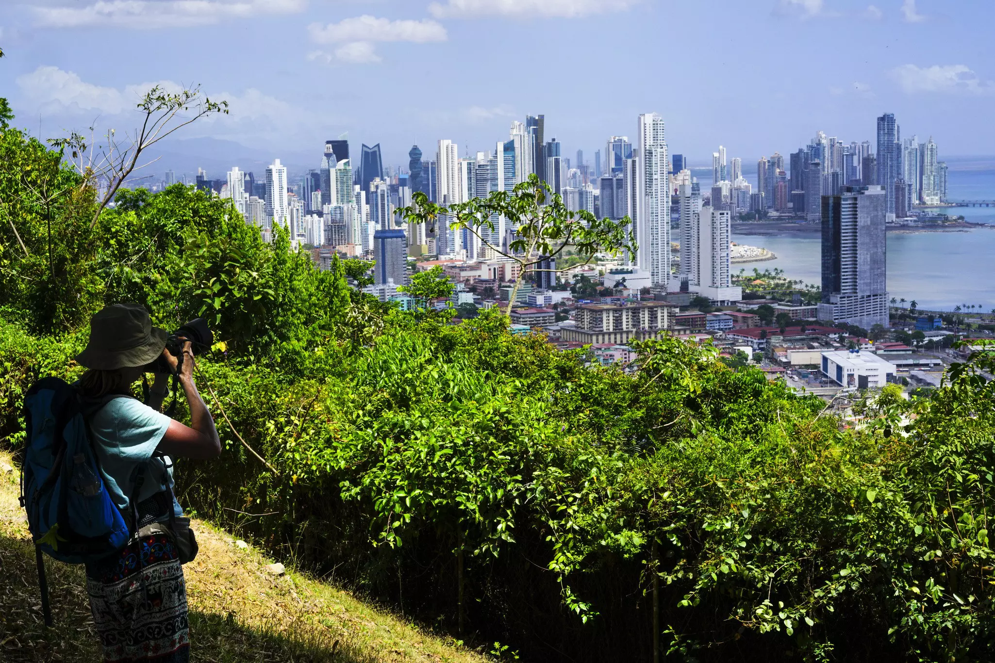 Cerro Ancón offers sweeping views over the skyscrapers of downtown Panama City © DavorLovincic / iStockphoto / Getty Images