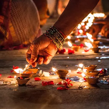 Diwali – the Festival of Lights – is celebrated far beyond India's shores. Patricia Villalba Landinez/Getty Images 