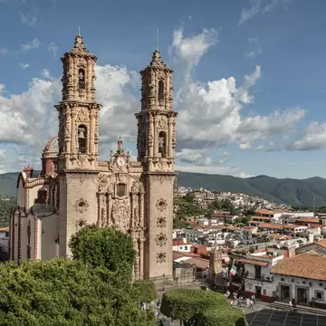 Santa Prisca Church, Taxco, Mexico;
Historic church in the picturesque colonial town called Taxco