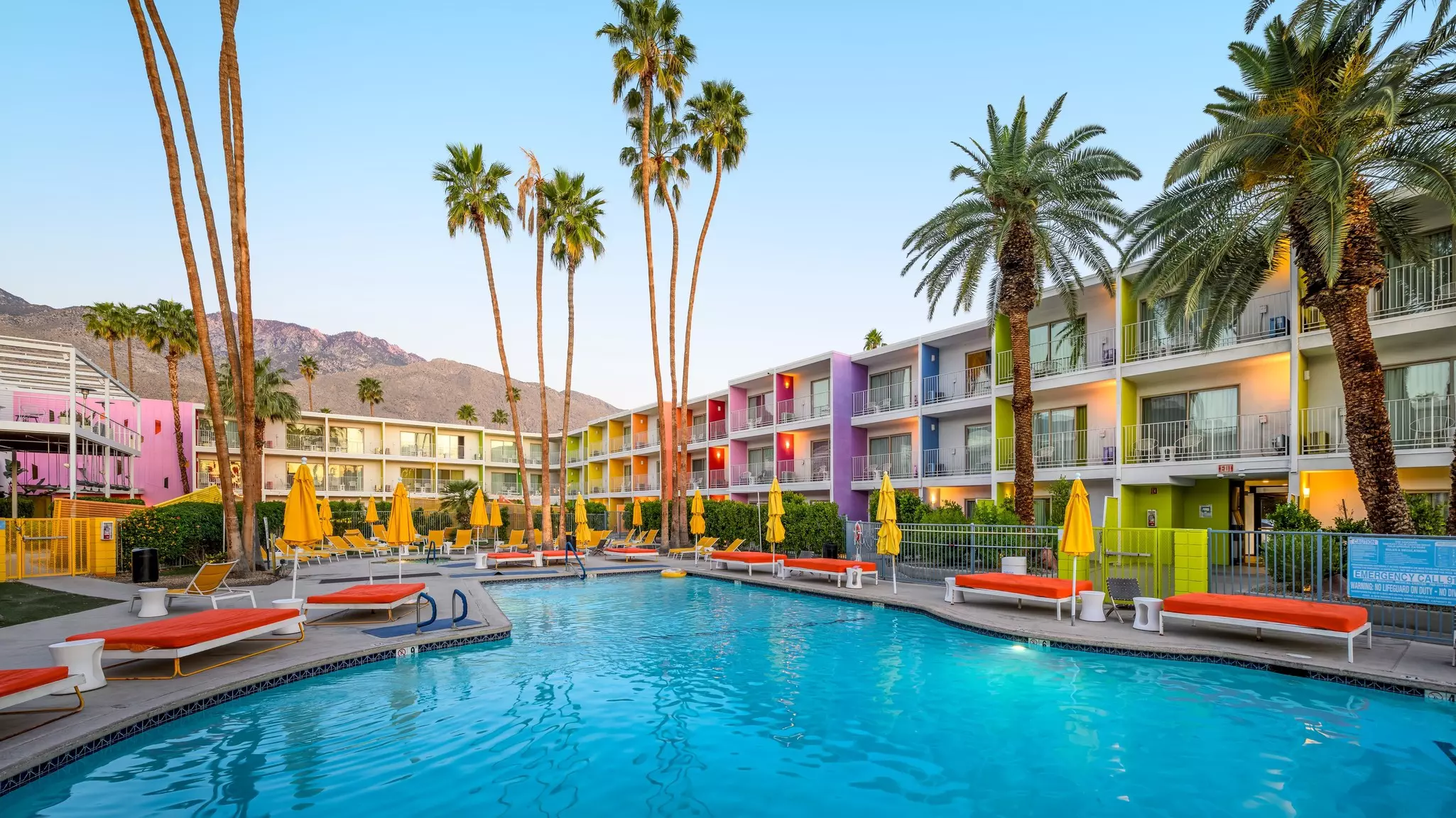 Colorful design at the Saguaro Hotel in Palm Springs