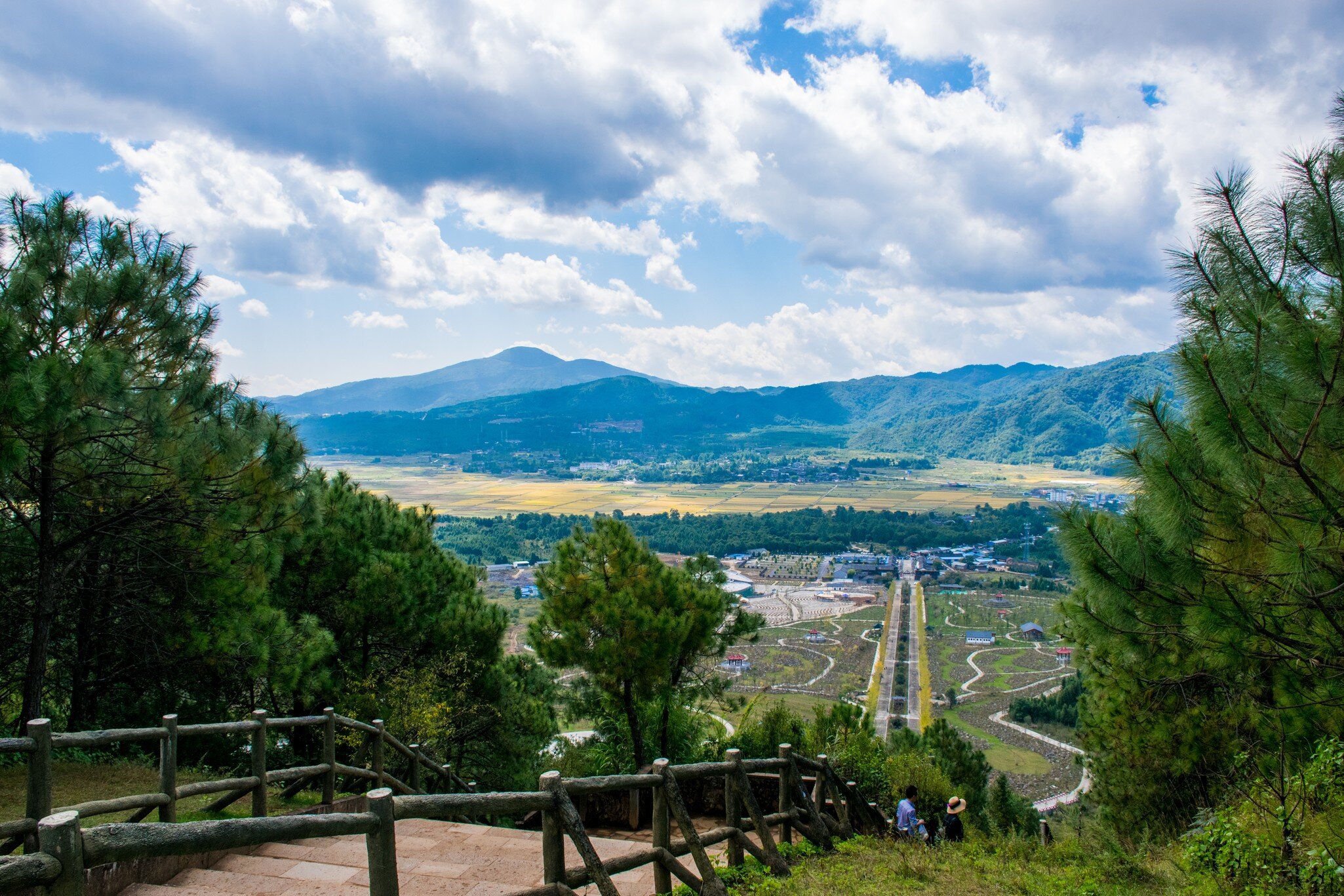 The beautiful green landscape with tourist infrastructure in Tengchong Volcano Park, Yunnan province, China., License Type: media, Download Time: 2026-09-02T18:45:05.000Z, User: LP_NZhan, Editorial: false, purchase_order: 65050 - Digital Destinations and Articles, job: App Content, client: Lonely Planet App, other: Nadine Zhan 
