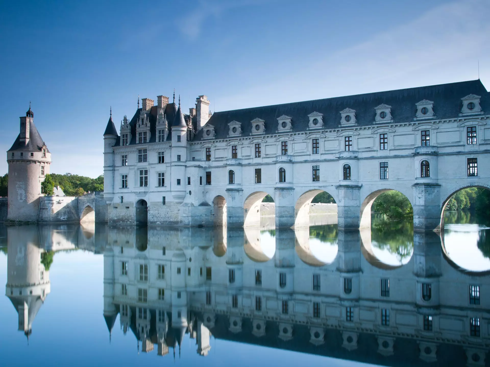 Château de Chenonceau on the Cher River in France's Loire Valley. krzych-34/Getty Images