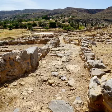 Zakros Minoan Palast Site, Crete, Greece was the fourth largest on the island, but with a strategic important position on the west coast for the trade with Egypt and near east                         ; Shutterstock ID 1098595658; your: Erin Lenczy...
