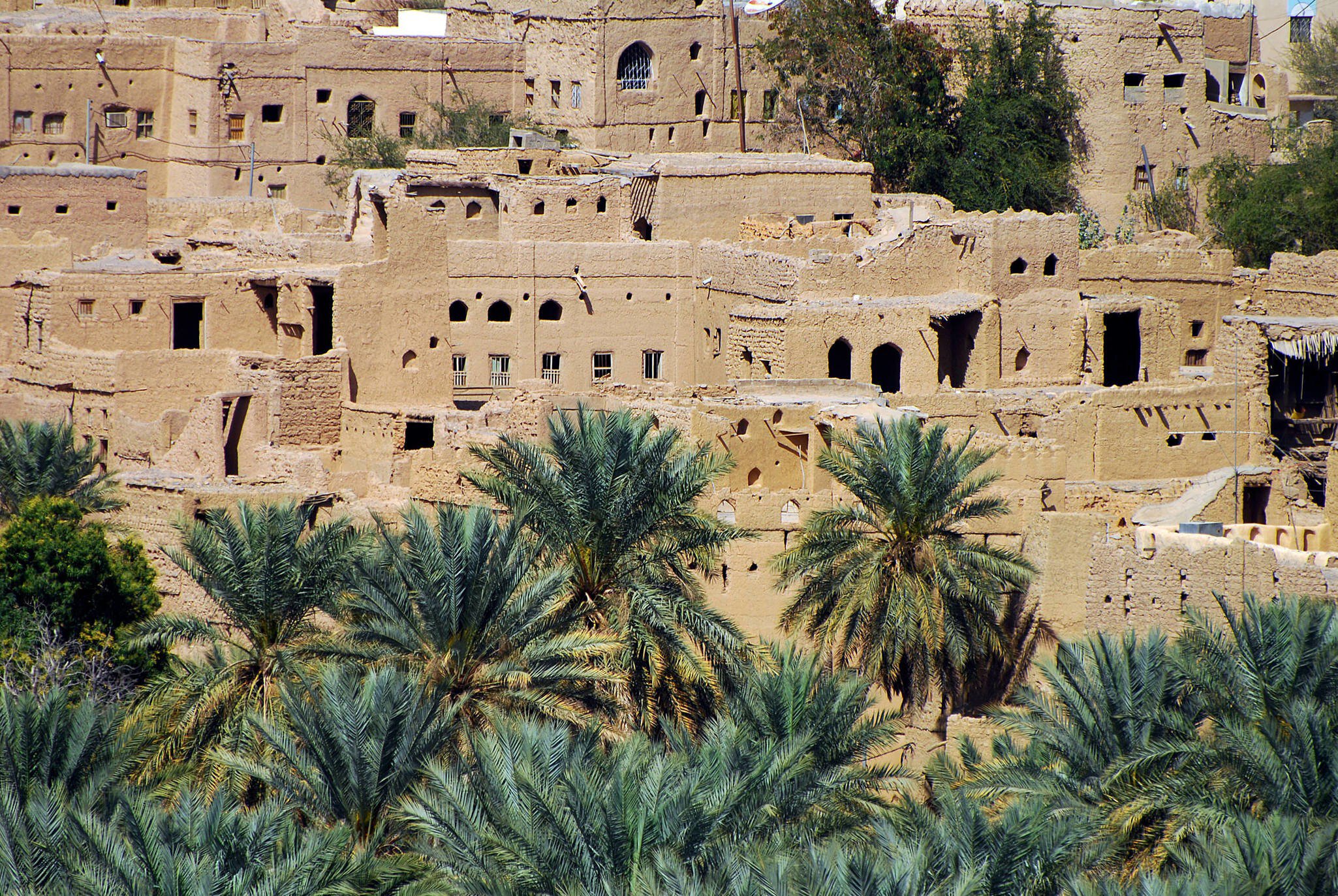 Al Hamra historic town in Oman, Asia, Arabian Penisula