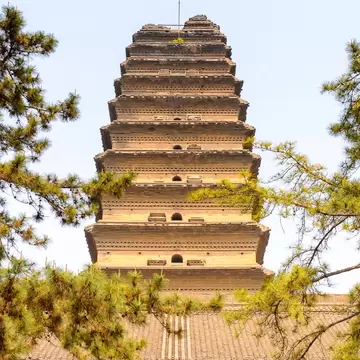 Small (Little) Wild Goose Pagoda, XIan, Shaanxi, China. One of the popular touristic destination in XIan, License Type: media, Download Time: 2026-08-31T14:38:28.000Z, User: LP_NZhan, Editorial: false, purchase_order: 65050 - Digital Destinations and Articles, job: App Content, client: Lonely Planet App, other: Nadine Zhan