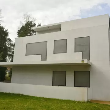 View of Haus Feininger, home of the Kurt Weill Centre in Dessau-Rosslau, Germany.