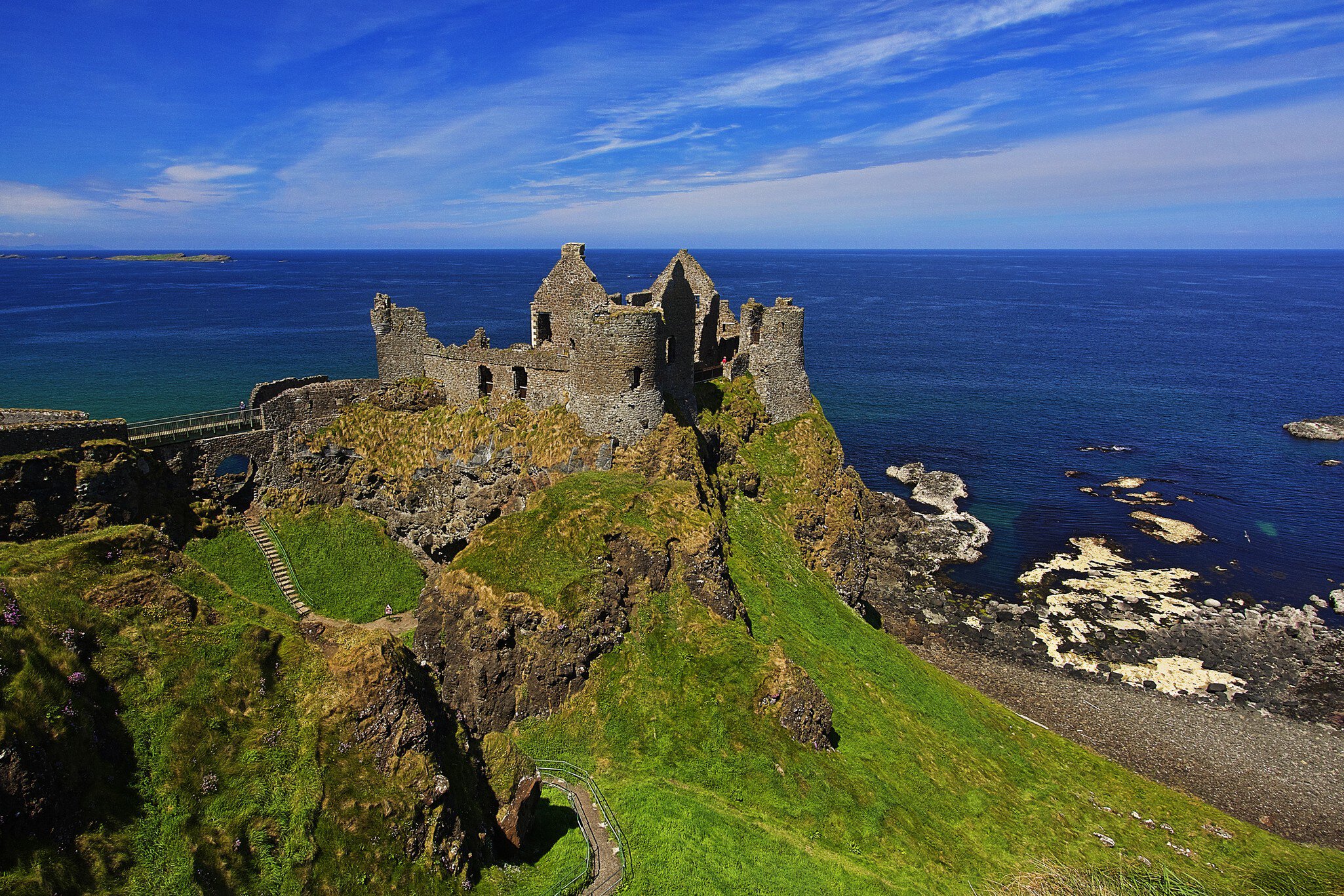 Dunluce Castle, Antrim coast, Northern Ireland