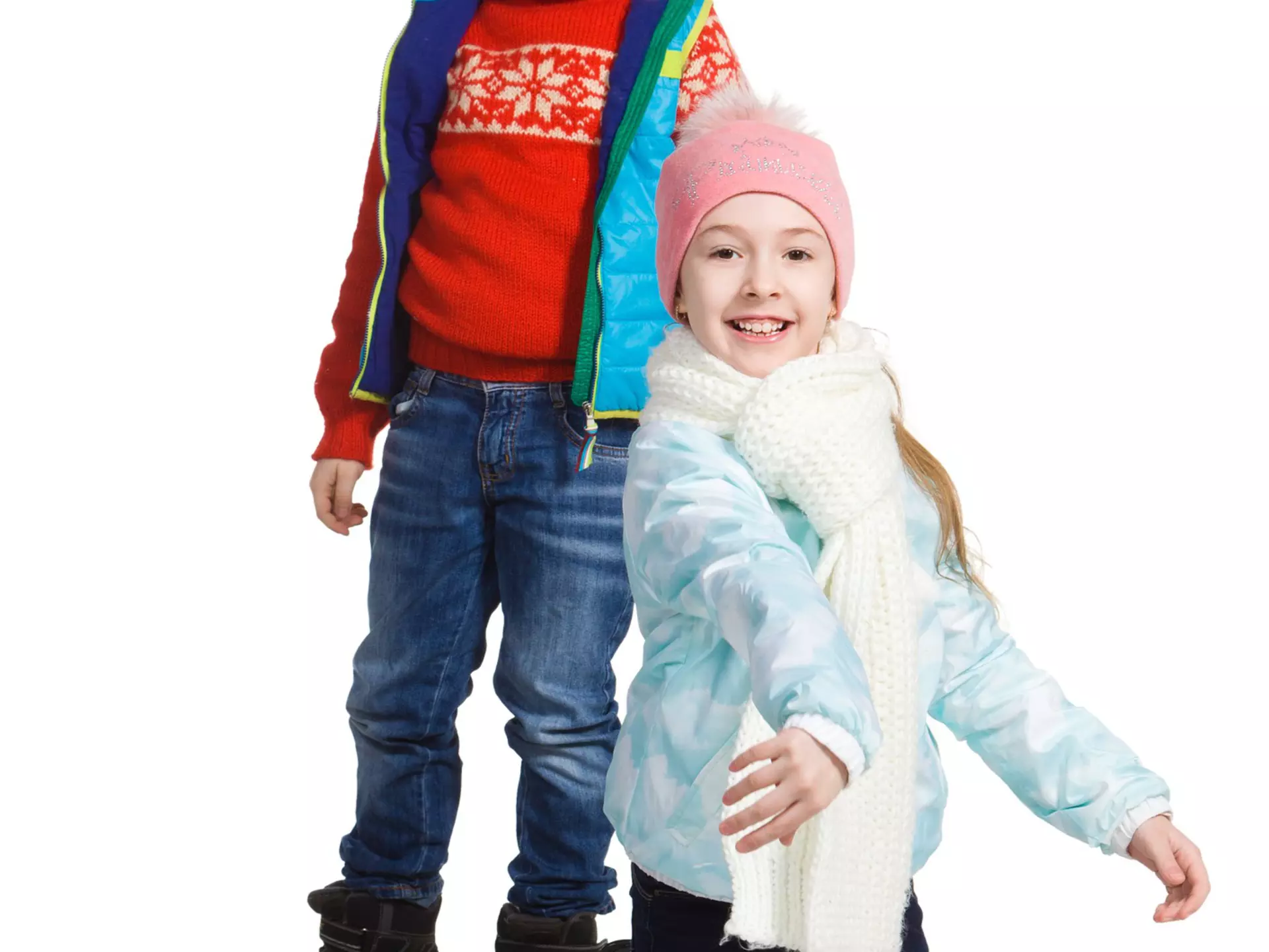 Friends throwing snow