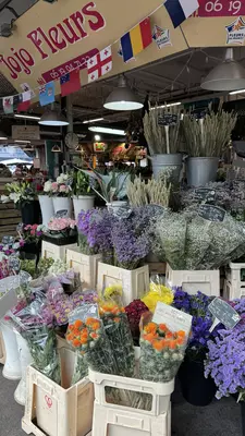 Flowers at Marche des Capucins in Bordeaux, France