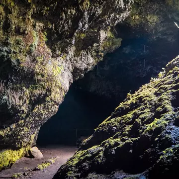 View from the entry to the Hana Lava Tube